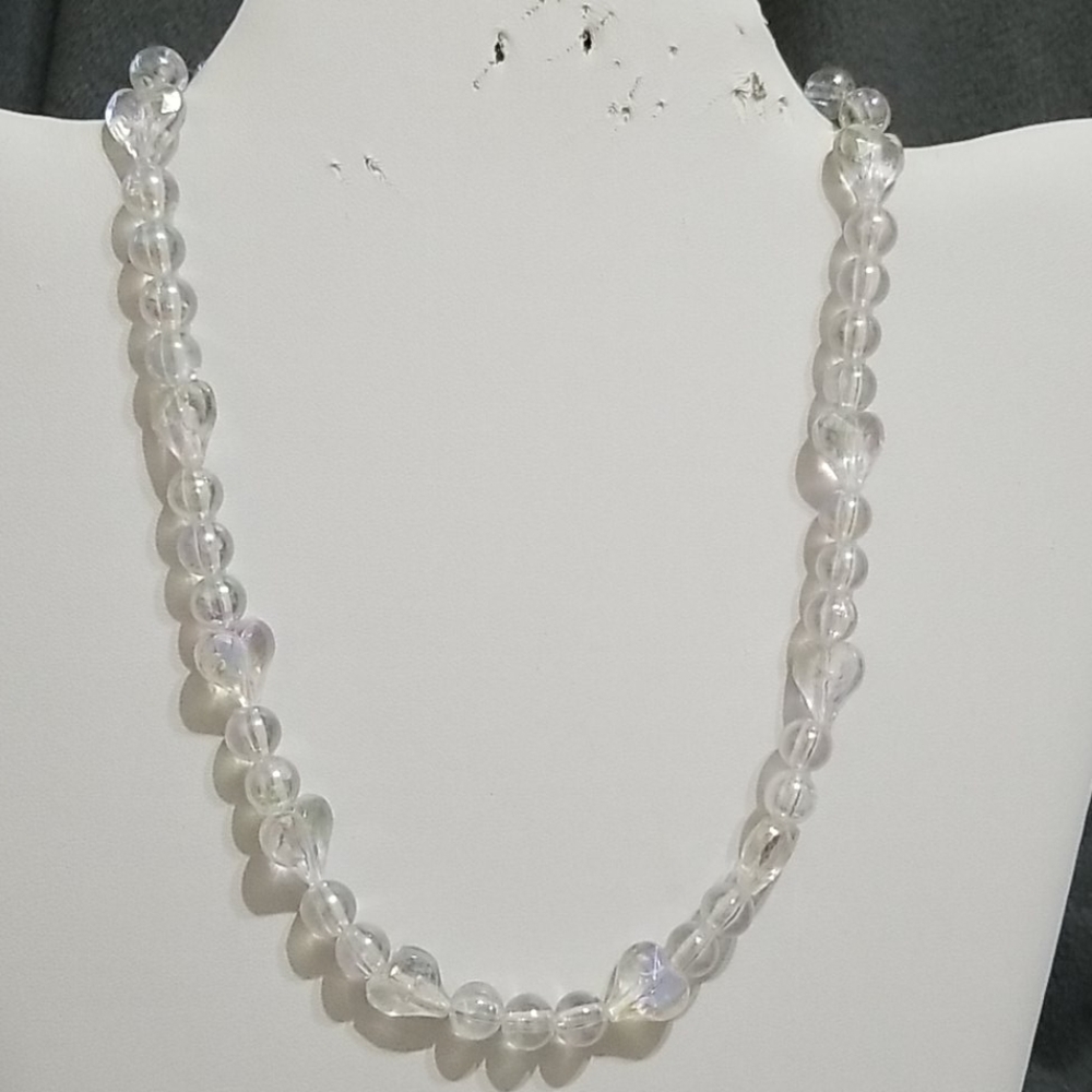 Iridescent Bead Necklace